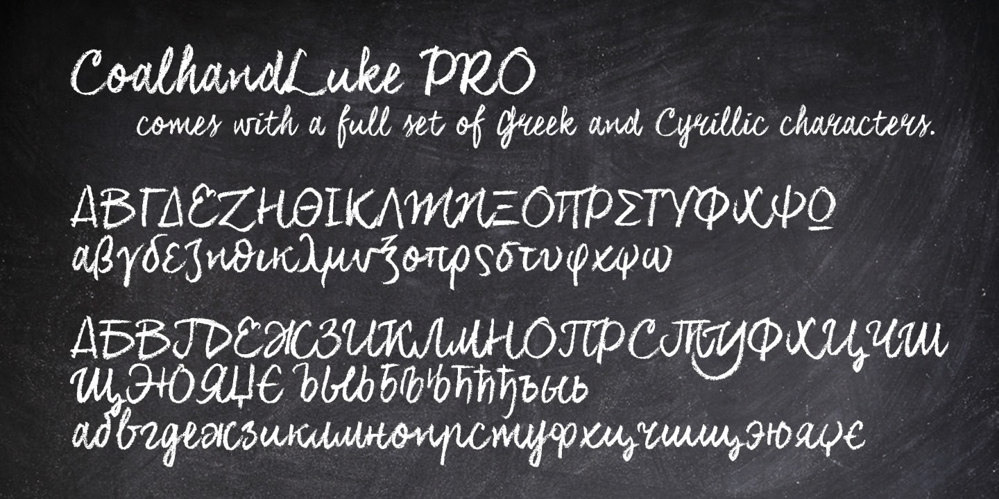 Example font CoalhandLuke #7